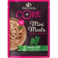 Wellness CORE Grain-Free Small Breed Mini Meals Shredded Chicken & Lamb in Gravy Dog Food Pouches, 3-oz, case of 12