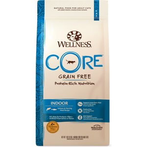Wellness CORE Grain-Free Indoor Salmon & Herring Meal Recipe Dry Cat Food, 2-lb bag