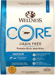 Wellness CORE Grain-Free Indoor Salmon & Herring Meal Recipe Dry Cat Food, 11-lb bag