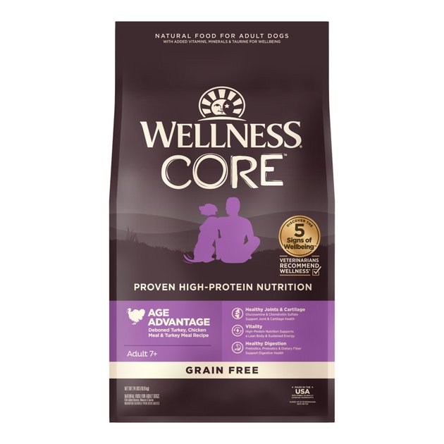 Wellness CORE Grain-Free Senior Deboned Turkey Recipe Dry Dog Food