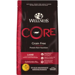 Wellness CORE Grain-Free Lamb Recipe Dry Dog Food, 4-lb bag