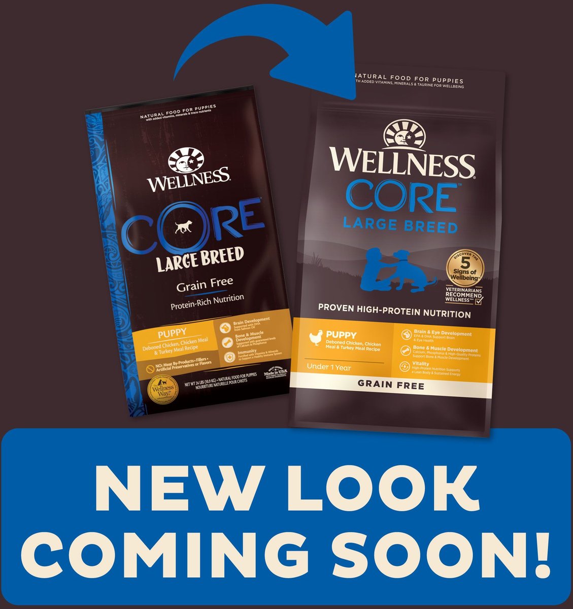 WELLNESS CORE GrainFree Large Breed Puppy Deboned Chicken Recipe Dry