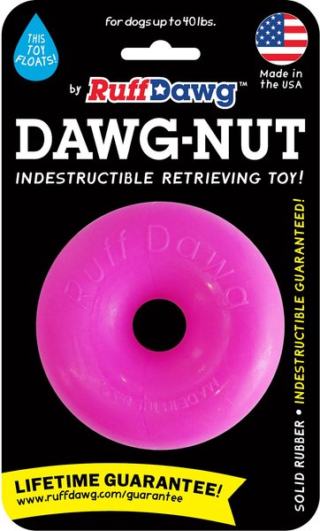 Ruff Dawg Indestructible Dawg Nut Tough Dog Chew Toy, Color Varies, Regular slide 1 of 9