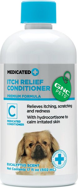 GNC Pets Itch Relief Medicated Dog Conditioner Eucalyptus Scent