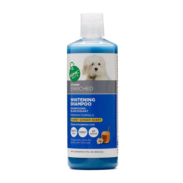 GNC PETS Whitening Dog Shampoo, Honey Ginger Scent, 17oz bottle