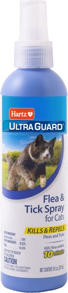 Hartz UltraGuard Flea & Tick Spray for Cats, 8-oz bottle slide 1 of 7