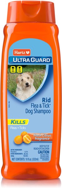 Hartz UltraGuard Rid Flea & Tick Citrus Scent Dog Shampoo, 18-oz bottle slide 1 of 7