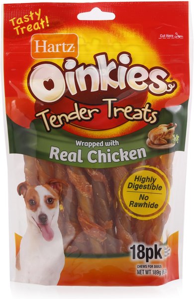 Hartz Oinkies Tender Treats with Chicken Dog Treats, 18 count slide 1 of 5