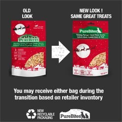 PureBites Holiday Turkey & Sweet Potato Freeze-Dried Dog Treats, 2.5-oz bag slide 2 of 8