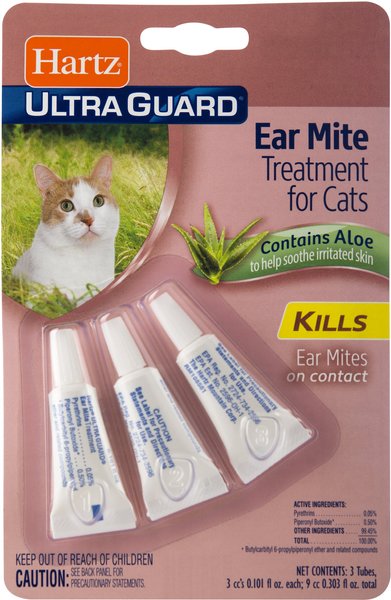 HARTZ UltraGuard Medication for Ear Mites for Cats 3 count Chewy