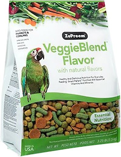 ZuPreem VeggieBlend Flavor Parrot & Conure Food, 17.5-lb bag slide 1 of 5