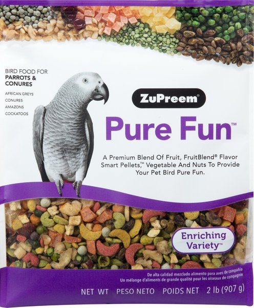 ZuPreem Pure Fun Parrot & Conure Bird Food, 2-lb bag slide 1 of 7
