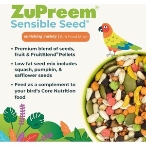 ZuPreem Sensible Seed Small Bird Food, 2-lb bag