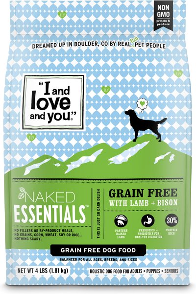 I and Love and You Naked Essentials Grain-Free Lamb and Bison Recipe Dry Dog Food, 40-lb bag slide 1 of 10