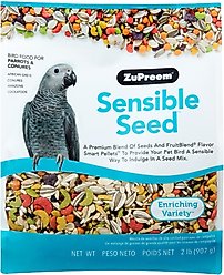 ZuPreem Sensible Seed Parrot & Conure Bird Food, 2-lb bag