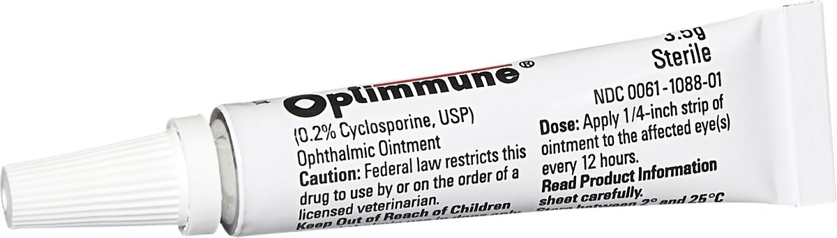 Cyclosporine drops for clearance dogs