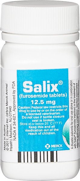 Salix (Furosemide) Tablets for Dogs & Cats, 12.5-mg, 1 tablet slide 1 of 7