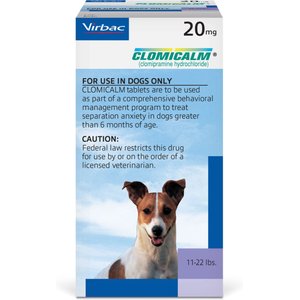 Clomicalm (Clomipramine HCl) Tablets for Dogs, 20-mg, 1 tablet