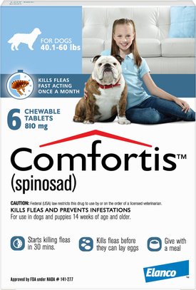 Comfortis for dogs 20 clearance 40 lbs