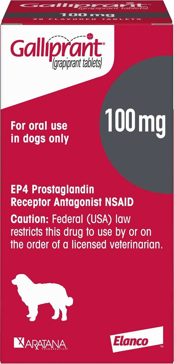 GALLIPRANT (grapiprant) Tablets for Dogs, 100mg, 1 tablet