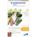 Interceptor Plus Chew for Dogs, 25.1-50 lbs, (Yellow Box), 6 Chews (6-mos. supply)