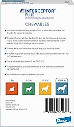 Interceptor Plus Chew for Dogs, 50.1-100 lbs, (Blue Box), 6 Chews (6-mos. supply) slide 2 of 9