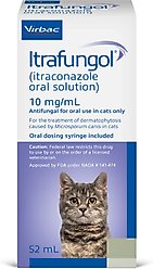 Itrafungol (itraconazole) Oral Solution for Cats, 10-mg/mL, 52-mL