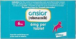 Onsior (robenacoxib) Tablets for Cats, 6-mg, 3 tablets