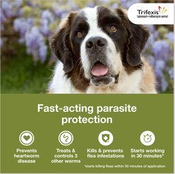 Trifexis Chewable Tablet for Dogs, 60.1-120 lbs, (Brown Box), 6 Chewable Tablets (6-mos. supply) slide 2 of 9
