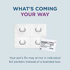Cerenia (Maropitant Citrate) Tablets for Dogs, 16-mg, 4 tablets slide 2 of 4