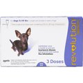 Revolution Topical Solution for Dogs, 5.1-10 lbs, (Purple Box), 3 Doses (3-mos. supply)
