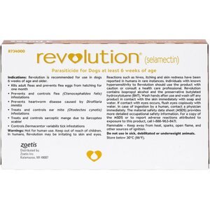 Revolution Topical Solution for Dogs, 10.1-20 lbs, (Brown Box), 3 Doses (3-mos. supply)
