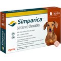 Simparica Chewable Tablet for Dogs, 11.1-22 lbs, (Orange Box), 6 Chewable Tablets (6-mos. supply)