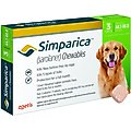 Simparica Chewable Tablet for Dogs, 44.1-88 lbs, (Green Box), 3 Chewable Tablets (3-mos. supply)