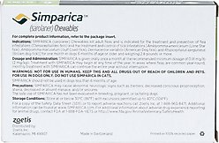 Simparica Chewable Tablet for Dogs, 44.1-88 lbs, (Green Box), 6 Chewable Tablets (6-mos. supply) slide 2 of 2