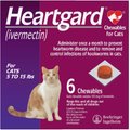 Heartgard Chew for Cats, 5-15 lbs, (Purple Box), 6 Chews (6-mos. supply)