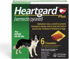 Heartgard Plus Chew for Dogs, 26-50 lbs, (Green Box), 6 Chews (6-mos. supply)