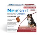 NexGard Chew for Dogs, 60.1-121 lbs, (Red Box), 6 Chews (6-mos. supply)