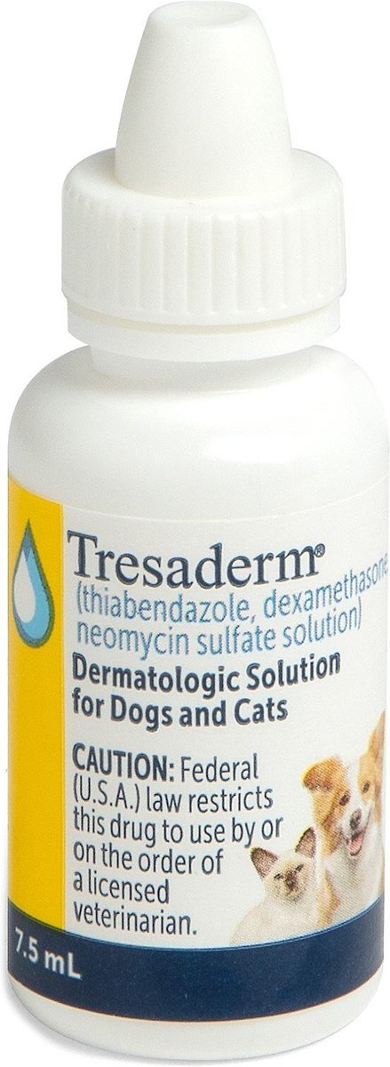 how often do u apply tresaderm to dogs ears