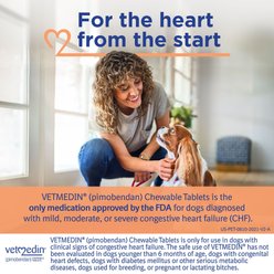 Vetmedin (pimobendan) Chewable Tablets for Dogs, 50  tablets, 2.5-mg slide 2 of 7