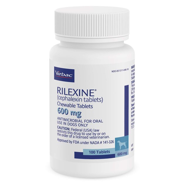 RILEXINE (Cephalexin) Chewable Tablets for Dogs, 600mg, 1 tablet
