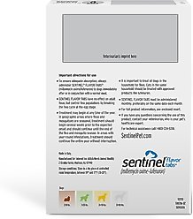 Sentinel Tablet for Dogs, 51-100 lbs, (White Box), 6 Tablets (6-mos. supply) slide 2 of 5