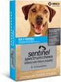 Sentinel Spectrum Chew for Dogs, 50.1-100 lbs, (Blue Box), 6 Chews (6-mos. supply)