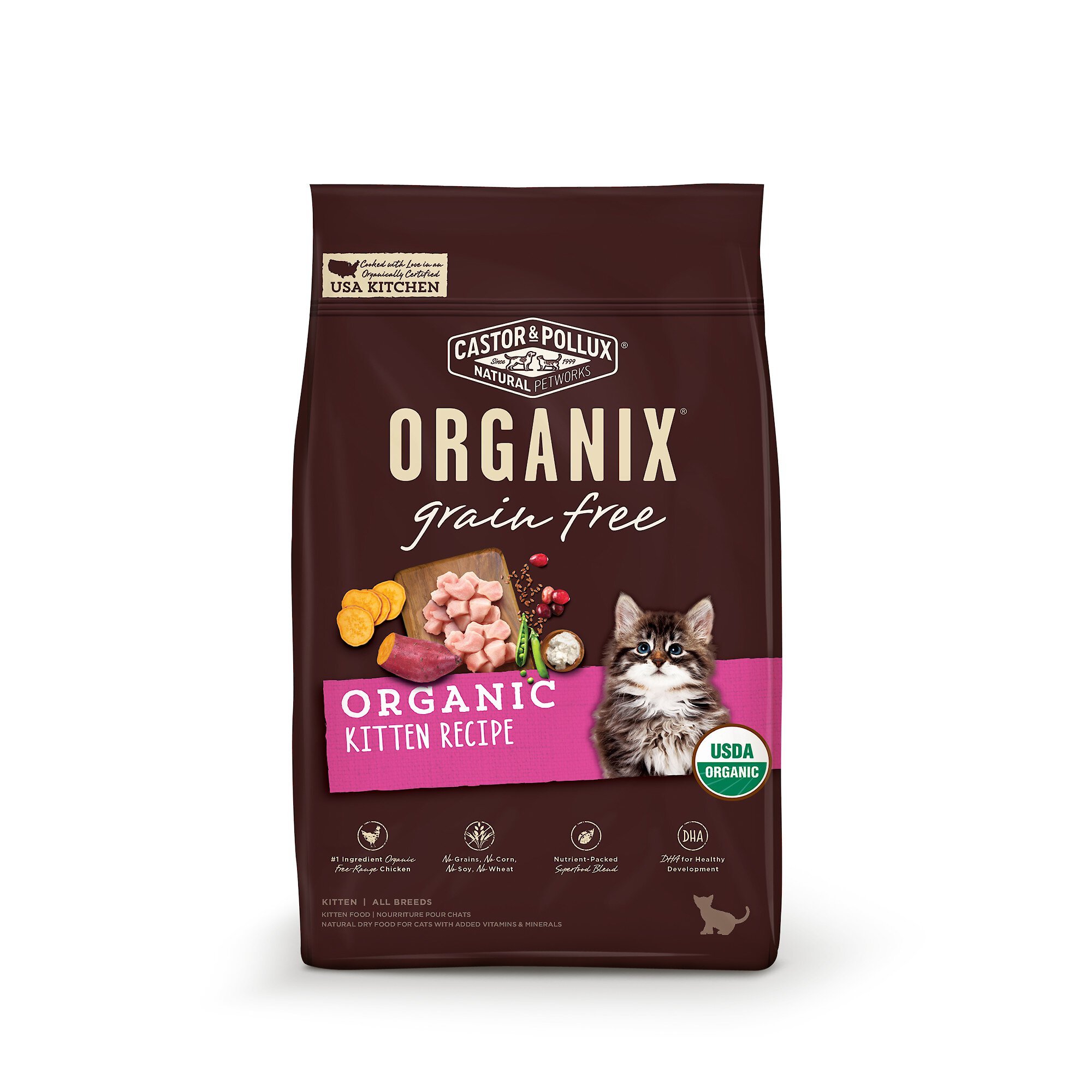 Organix grain hot sale free cat food