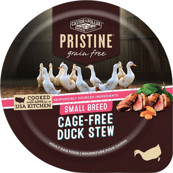 CASTOR POLLUX PRISTINE Grain Free Small Breed Cage Free Duck