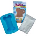 PetCakes YumYum Bones Banana Carob Flavor Hip & Joint Frozen Yogurt Mix with Bone Shaped Pan Dog Treats, 4-oz bag, Color Varies