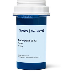 Amitriptyline HCl (Generic) Tablets, 25-mg, 1 tablet