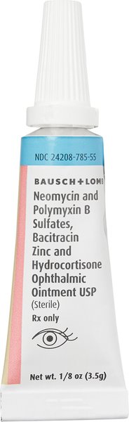 Neo-Poly-Bac with Hydrocortisone (Generic) Ophthalmic Ointment for Dogs & Cats, 3.5-gm slide 1 of 5
