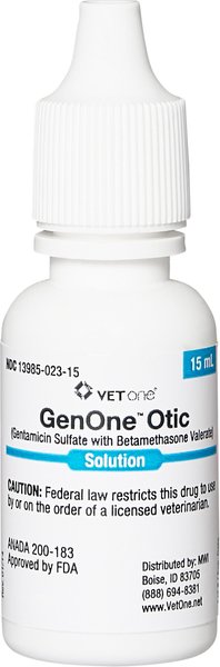 Gentamicin / Betamethasone (Generic) Otic Solution for Dogs & Cats, 15-mL slide 1 of 4