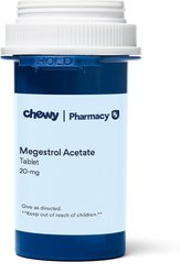 Megestrol Acetate (Generic) Tablets for Dogs, 20-mg, 1 tablet